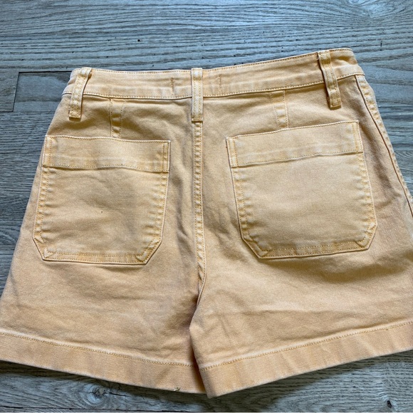 Madewell Emmett Shorts in Bright Marigold - size 26 - Picture 4 of 13